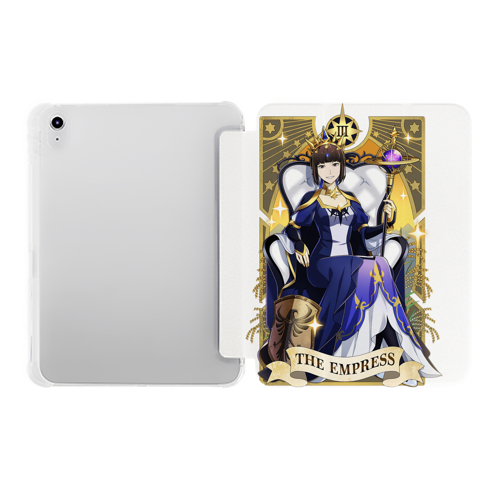 （画像用） 文豪ストレイドッグス Bungo Stray Dogs IPad ケース ペン収納付き 三つ折りスタンド PUレザー×シリコン 対応機種9.5/10.5/10.9インチ